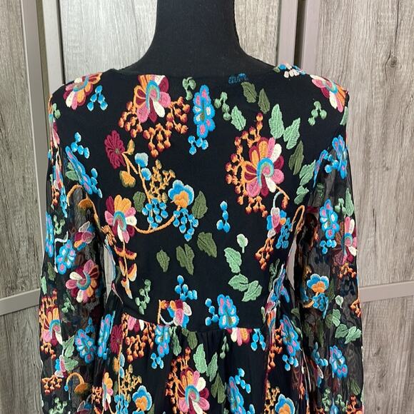 Philosophy boho floral embroidered midi dress women’s PM - Picture 8 of 15